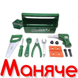 куфарче с детски инструменти - винтоверт