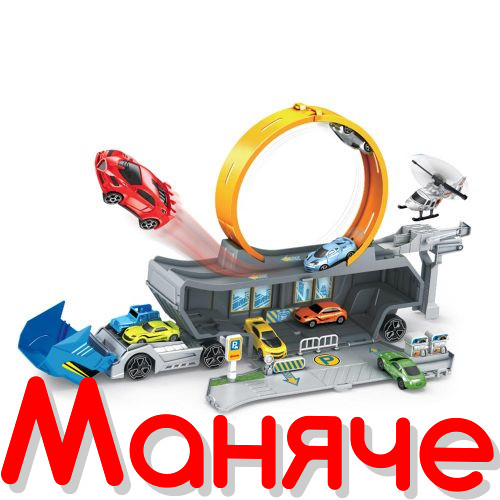 SUPER STORAGE Камион писта с лупинг и 2 коли - Image 2