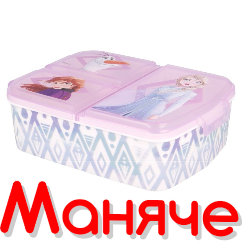 Frozen Кутия за обяд с 3 отделения - Image 2